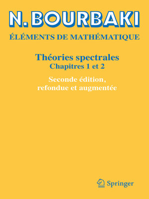 cover image of Théories spectrales